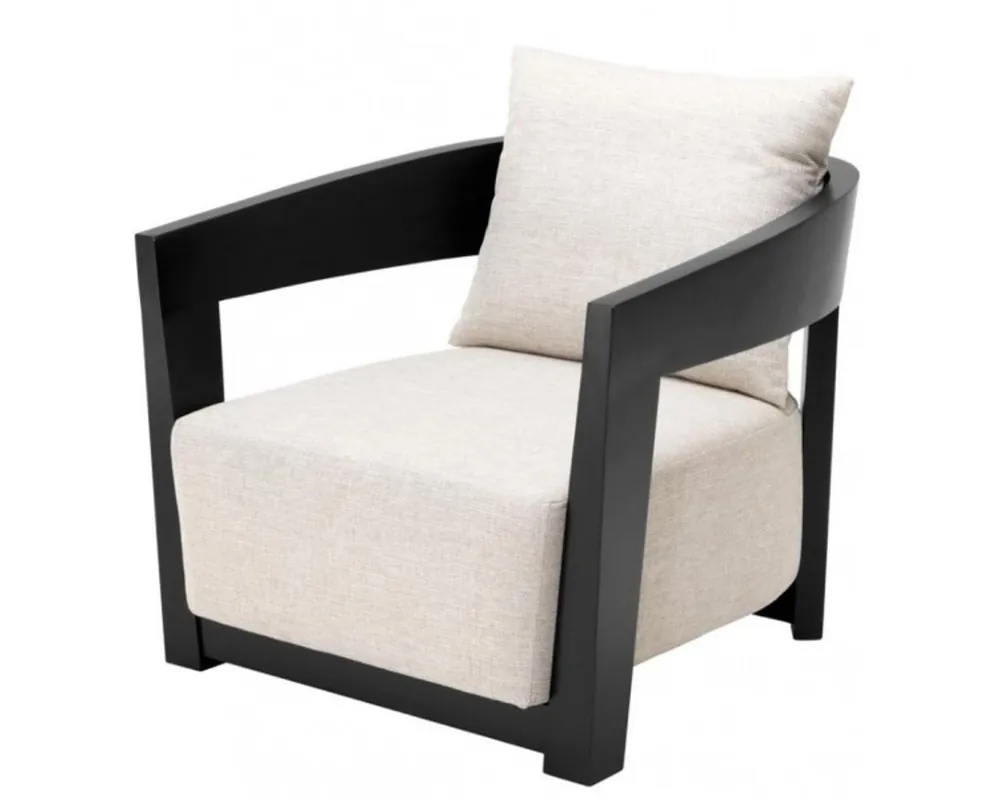 Letzte Chance Casa Padrino Luxus Art Deco Mahagoni Sessel Schwarz - Luxus Hotel Möbel