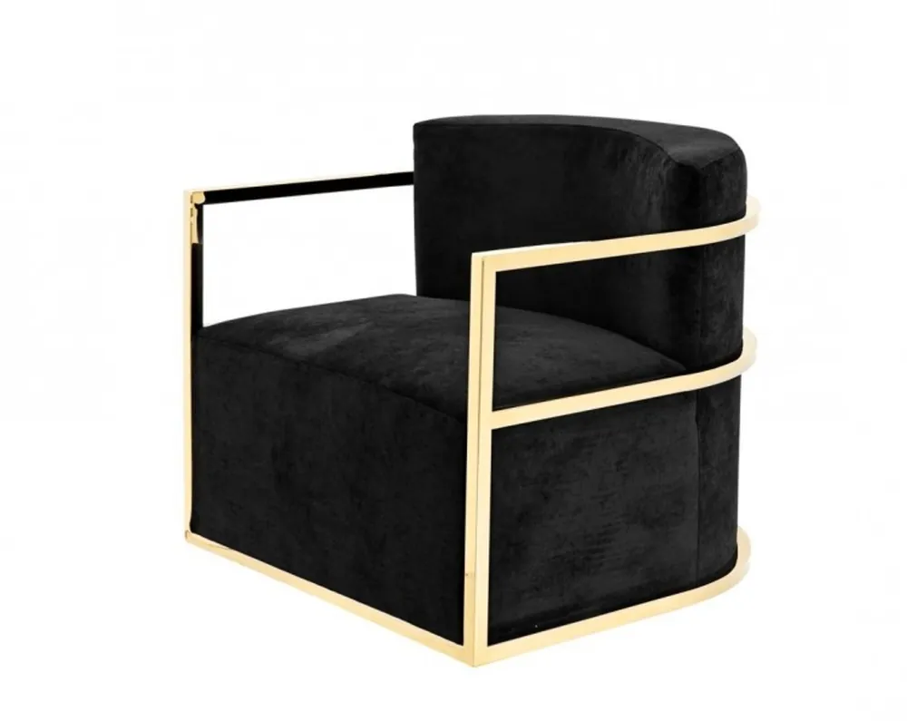 Casa Padrino Luxus Designer Art Deco Hotel Salon Sessel Gold - Luxus Qualität Preisknaller