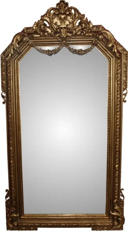 Preiswert Casa Padrino Barock Luxus Spiegel Gold B 99 cm, H 174 cm - Edel & Prunkvoll
