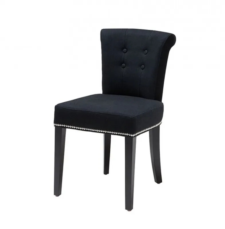Casa Padrino Luxus Esszimmer Stuhl Schwarz - Luxus Qualität Neue Ware