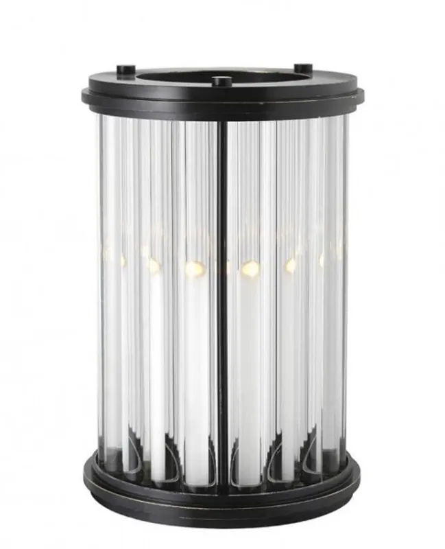 Sofort Bestellen Casa Padrino Luxus Windlicht / Kerzenleuchter Bronze Finish 26,5 x H. 40 cm - Hotel Accessoires