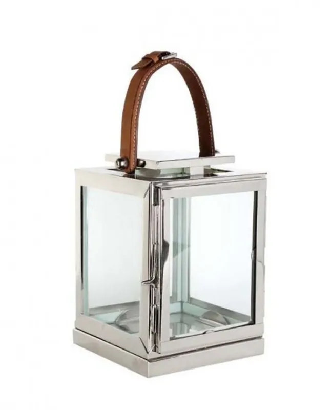 Direkt Vom Hersteller Casa Padrino Designer Deco Laterne Nickel Finish 17 x 17 x H. 23 cm - Luxus Qualität