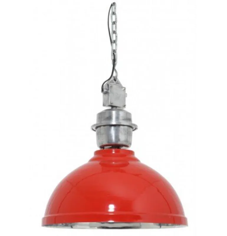 Casa Padrino Designer Hängeleuchte Rot Durchmesser 52 cm - Limited Edition Direktkauf