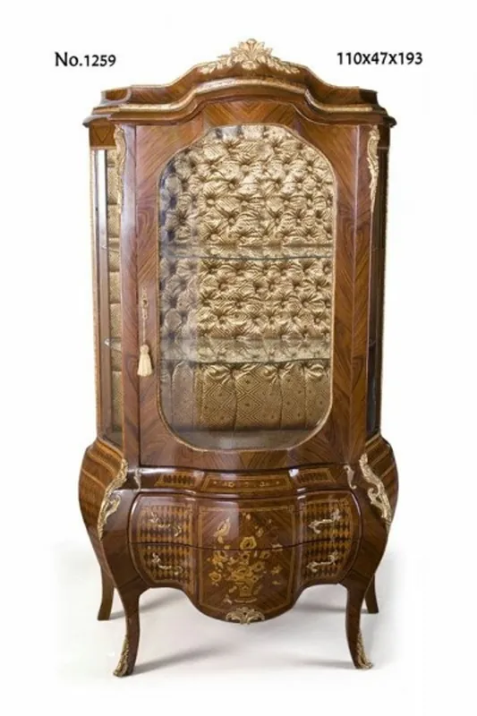 Casa Padrino Barock Vitrine 110 x 47 x H. 193 cm - Barock Möbel Jetzt Bestellen
