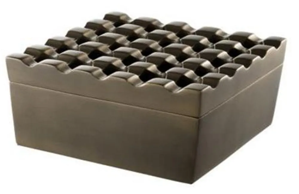Casa Padrino Luxus Messing Aschenbecher - Designer Accessoires Sonderaktion