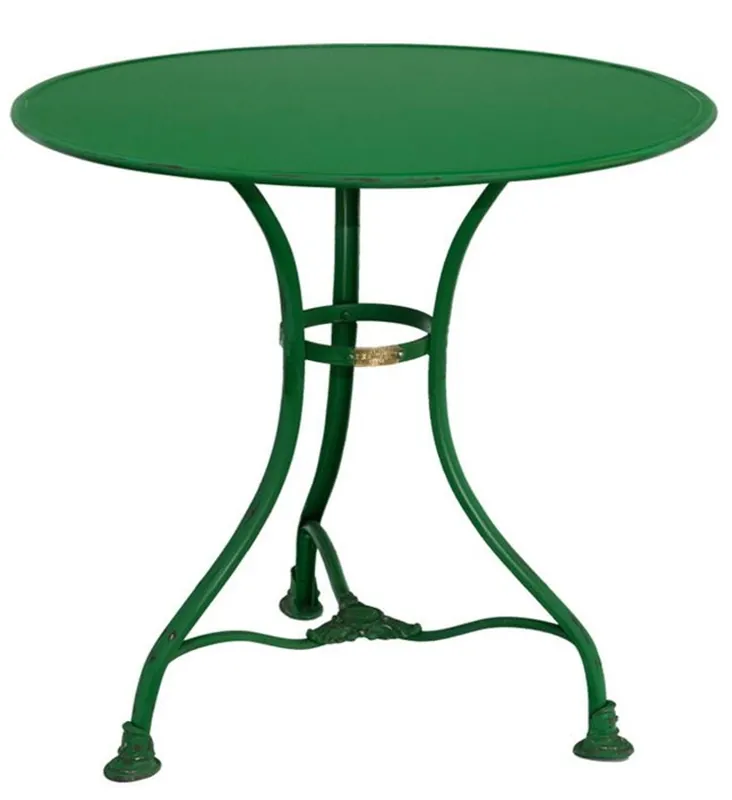 Rabatt Casa Padrino Gartentisch Grün Durchmesser 60 x H. 70 cm - Gartenmöbel