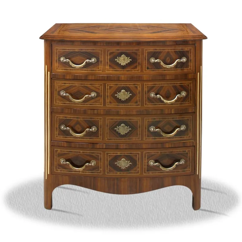 Casa Padrino Barock Kommode mit 4 Schubladen 80 x 40 x H. 85 cm - Antik Möbel Expressversand