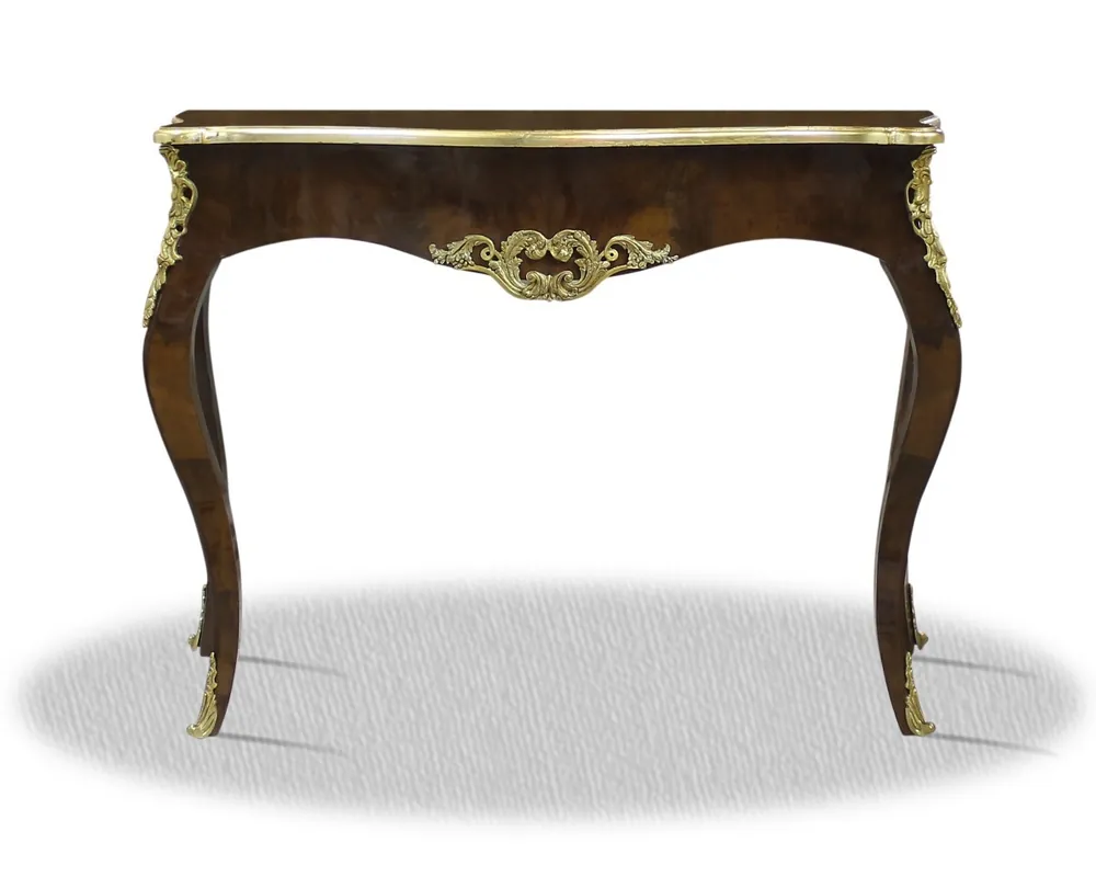 Casa Padrino Barock Konsole Mahagonibraun Gold 100 x 40 x H. 85 cm - Antik Stil Möbel Letzte Chance