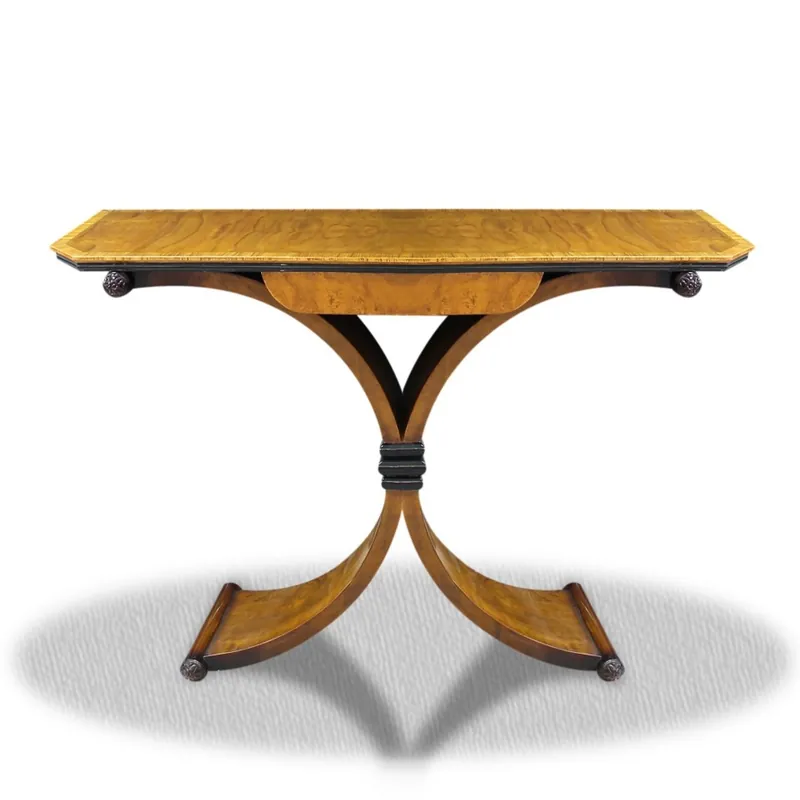 Must-Have Casa Padrino Beistelltisch mit Schublade Braun 100 x 35 x H. 85 cm - Luxus Beistelltisch