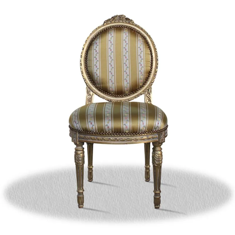 Casa Padrino Barock Salonstuhl Vintage Gold 50 x 50 x H. 100 cm - Antik Möbel Neuheit