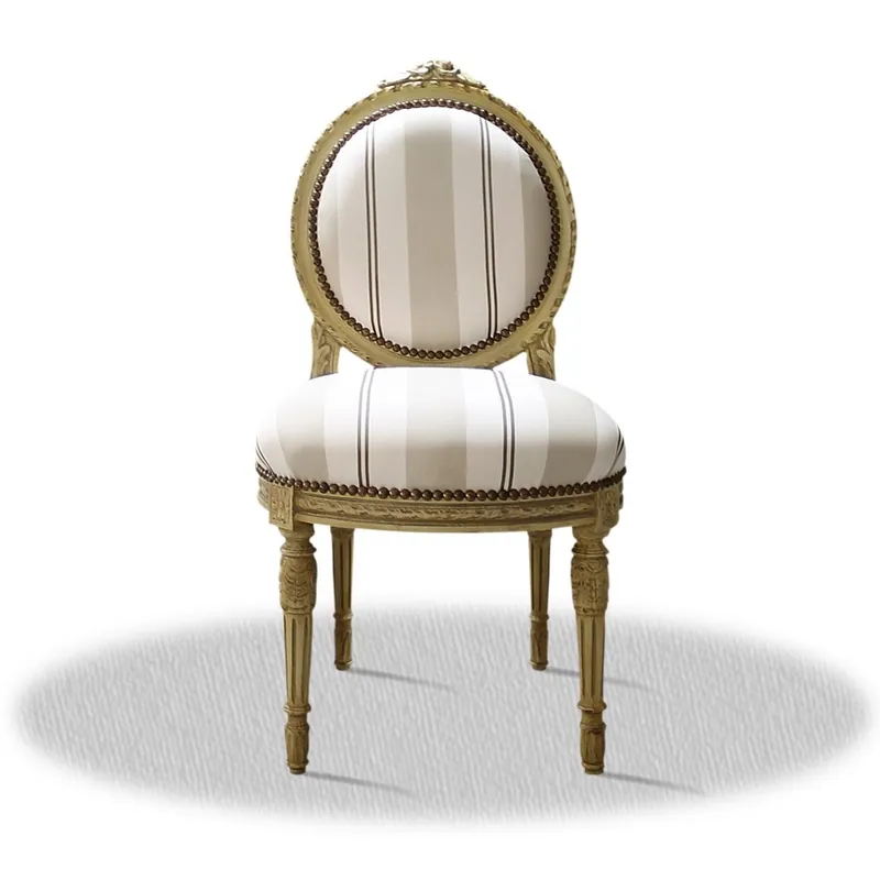 Günstig Casa Padrino Barock Salonstuhl Creme 50 x 50 x H. 100 cm - Antik Möbel