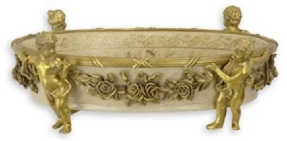 Casa Padrino Luxus Barock Porzellan Schale Durchmesser 31,5 x H. 12 cm Jetzt Kaufen