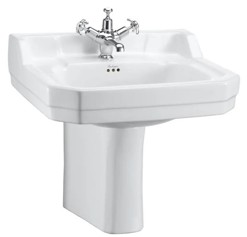 Direkt Vom Hersteller Casa Padrino Porzellan Waschbecken mit halben Sockel 56 x 47 x H. 56 cm