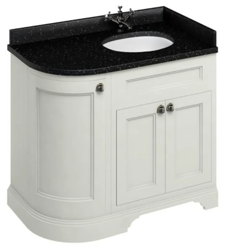 Casa Padrino Waschschrank mit Granitplatte und 3 Türen 98 x 55 x H. 93 cm Kracherpreis
