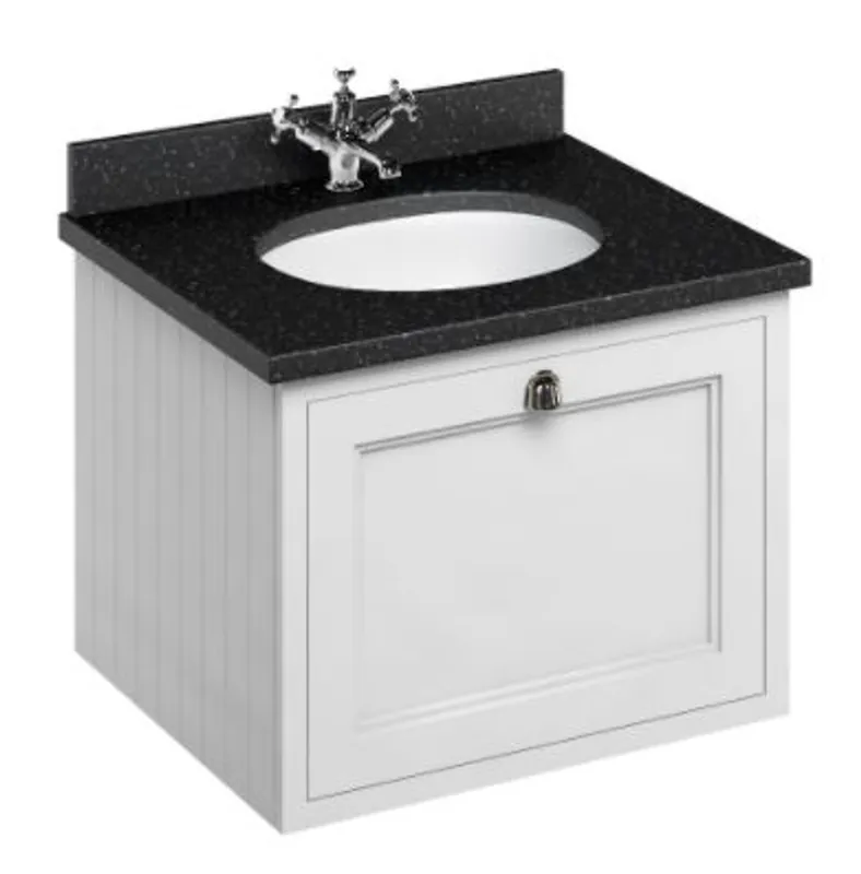 Casa Padrino Luxus Hänge-Waschschrank / Waschtisch mit Granitplatte und Schublade - Jugendstil Design Knallerangebot