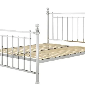Mega-Angebot Casa Padrino Luxus Bett Silber 186,5 x 225 x H. 145 cm - Designer Möbel