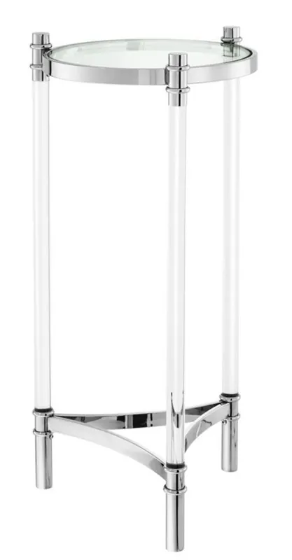 Online Kaufen Casa Padrino Designer Beistelltisch Silber 41 x H. 90,5 cm - Luxus Beistelltisch