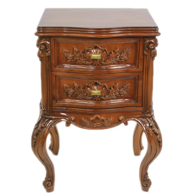 Schneller Versand Casa Padrino Barock Kommode Mahagoni H 70 cm, B 50 cm, T 40 cm - Nachttisch Kommode - Italienische Stil Möbel