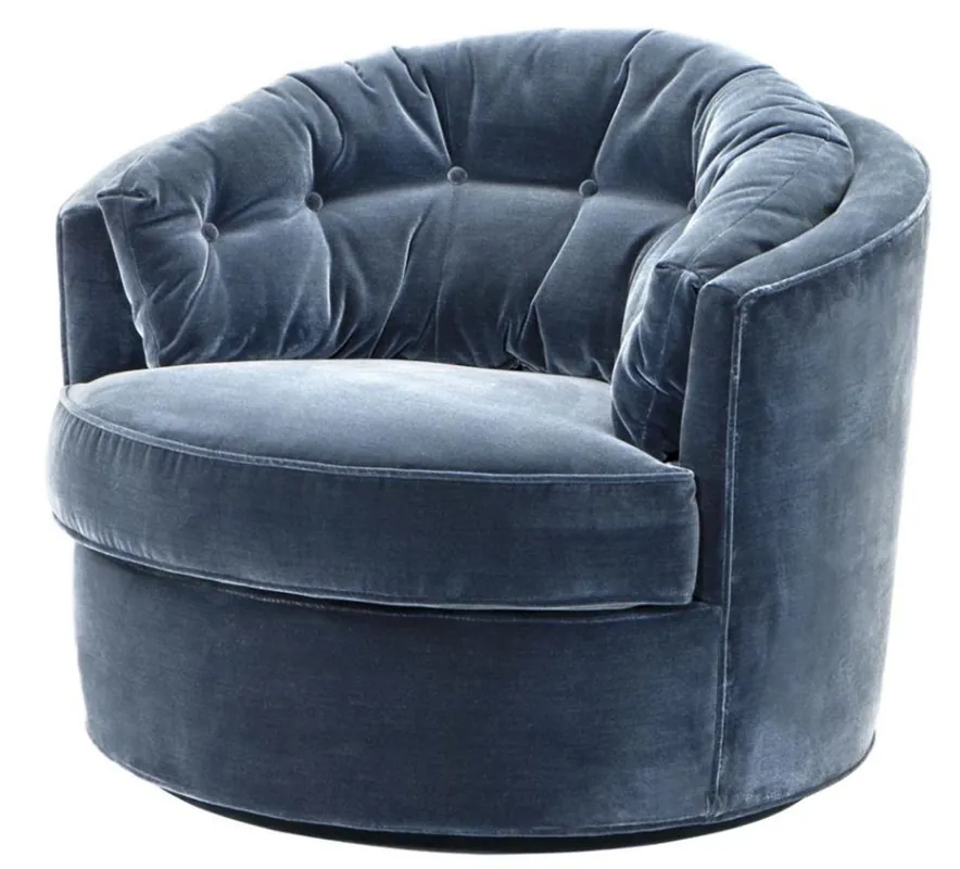 Letzte Chance Casa Padrino Designer Sessel - Luxus Drehsessel
