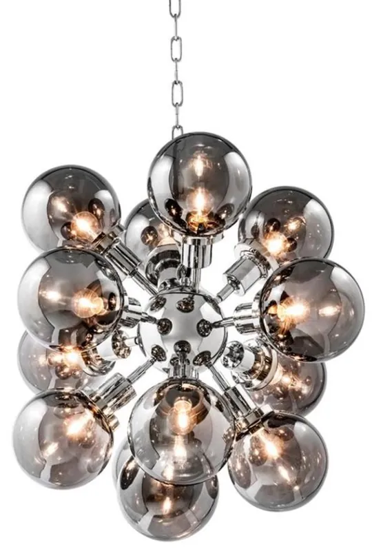 Must-Have Casa Padrino Luxus Designer Kronleuchter mit Rauchglas 73 x H. 60 cm - Limited Edition