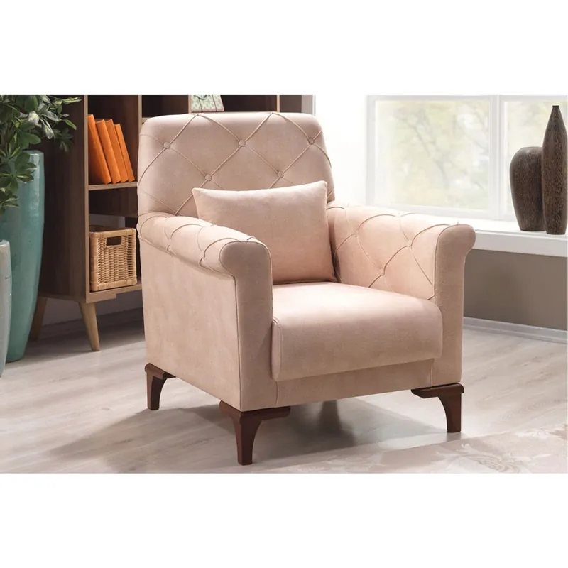 Casa Padrino Designer Bergere Sessel Paris Creme - Hotel Möbel Letzte Chance