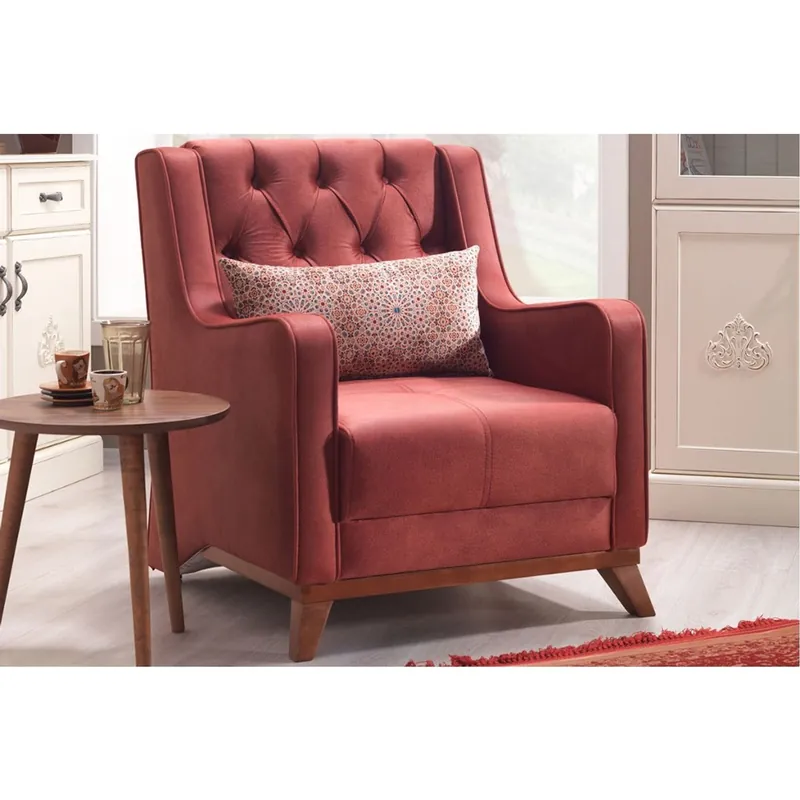 Begrenztes Angebot Casa Padrino Designer Bergere Sessel Berlin Ocker-Rot - Hotel Möbel