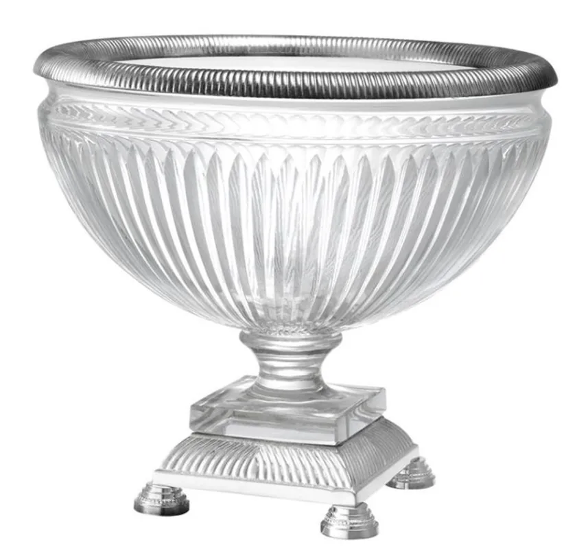 Nur Für Kurze Zeit Casa Padrino Luxus Glas Schüssel 26 x H. 22,5 cm - Designer Dekoration