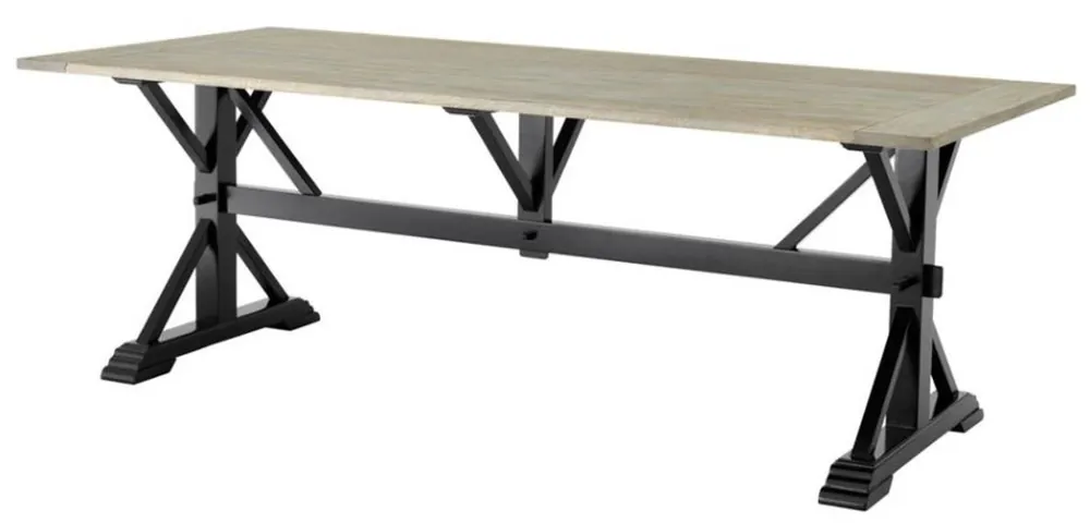 Meistverkauft Casa Padrino Esstisch 220 x 100 x H. 79 cm - Luxus Esszimmermöbel