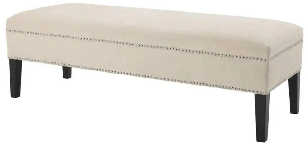 Solange Der Vorrat Reicht Casa Padrino Luxus Sitzbank Naturfarbig 140 x 50 x H. 45 cm - Designer Möbel