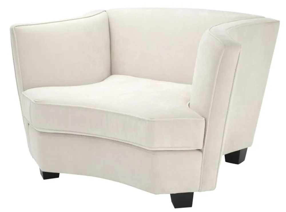 Top-Seller Casa Padrino Luxus Sessel Naturfarbig 118,5 x 97 x H. 74 cm - Hotel Kollektion