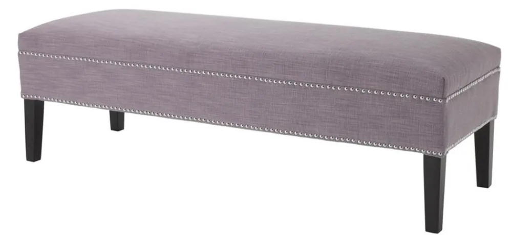Casa Padrino Luxus Sitzbank Lila 140 x 50 x H. 45 cm - Luxus Qualität Top-Angebot