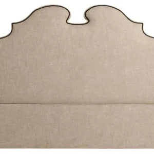 Sonderaktion Casa Padrino Designer Bett-Kopfteil Beige 200 x H. 144 cm - Luxus Qualität