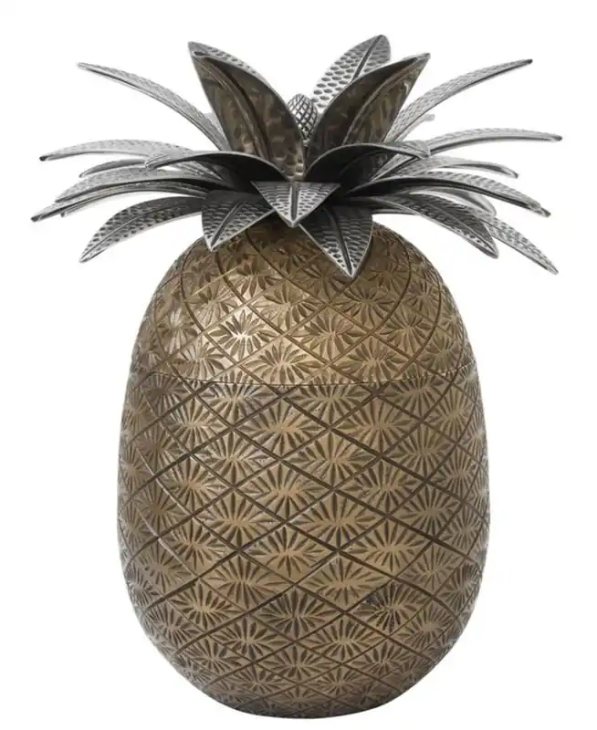 Casa Padrino Luxus Dekoration Ananas 16 x H. 28 cm - Designer Hotel Restaurant Deko Günstig