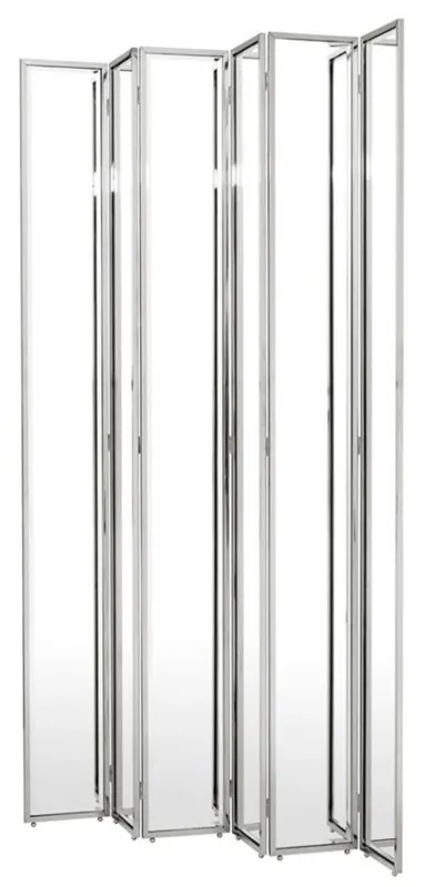 Casa Padrino Designer Raumteiler Silber 150 x H. 220 cm - Luxus Qualität Top-Angebot