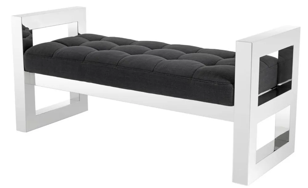 Casa Padrino Luxus Wohnzimmer Sitzbank 128 x 48 x H. 58,5 cm - Luxus Hotel Kollektion Begrenztes Angebot