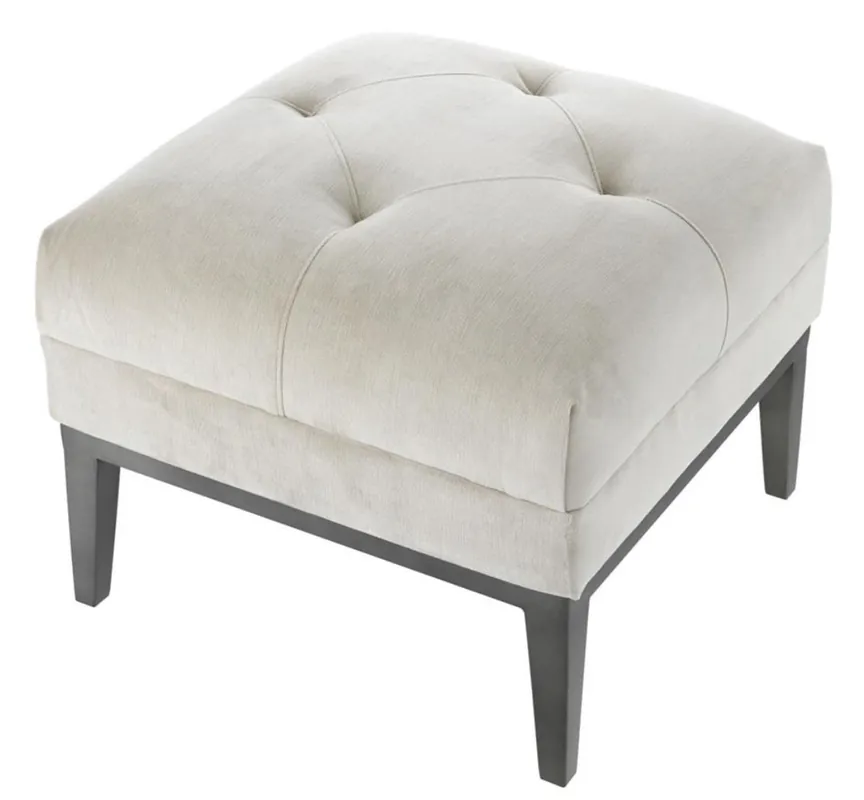 Casa Padrino Luxus Hocker 54 x 54 x H. 44 cm - Wohnzimmermöbel Ausverkauf