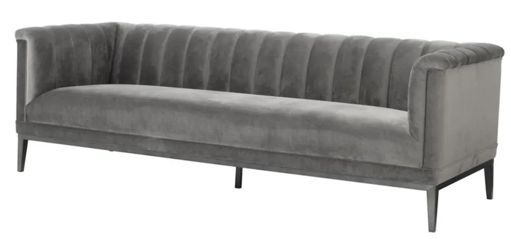 Casa Padrino Sofa Grau 230 x 86 x H. 75 cm - Luxus Kollektion Preisknaller