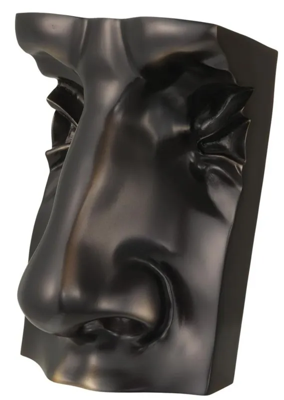 Casa Padrino Designer Deko Objekt Gesicht Antik Bronze 15 x 12 x H. 23 cm - Luxus Kollektion Versand Am Gleichen Tag