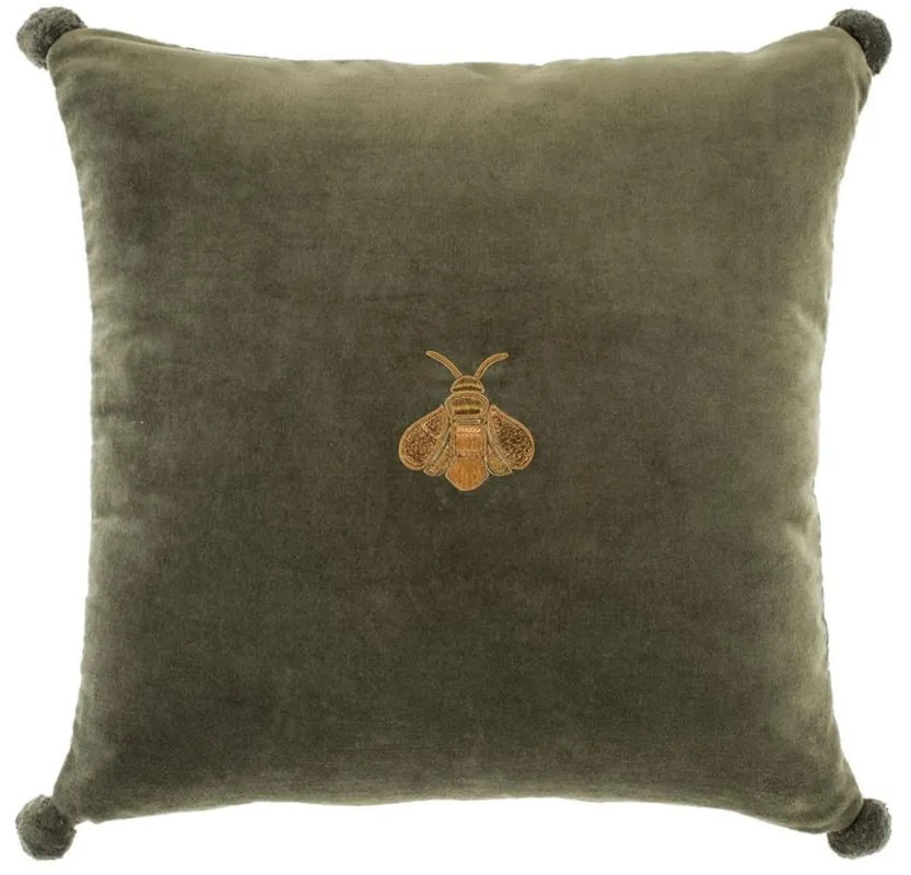 Casa Padrino Luxus Zierkissen Grün / Gold 60 x 60 cm - Wohnzimmer Accessoires Nur Heute