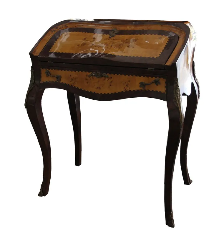 Casa Padrino Barock Sekretär Mahagony Braun - 74 x 45 x H 88 cm - Sekretär Antik Stil Preis Gesenkt