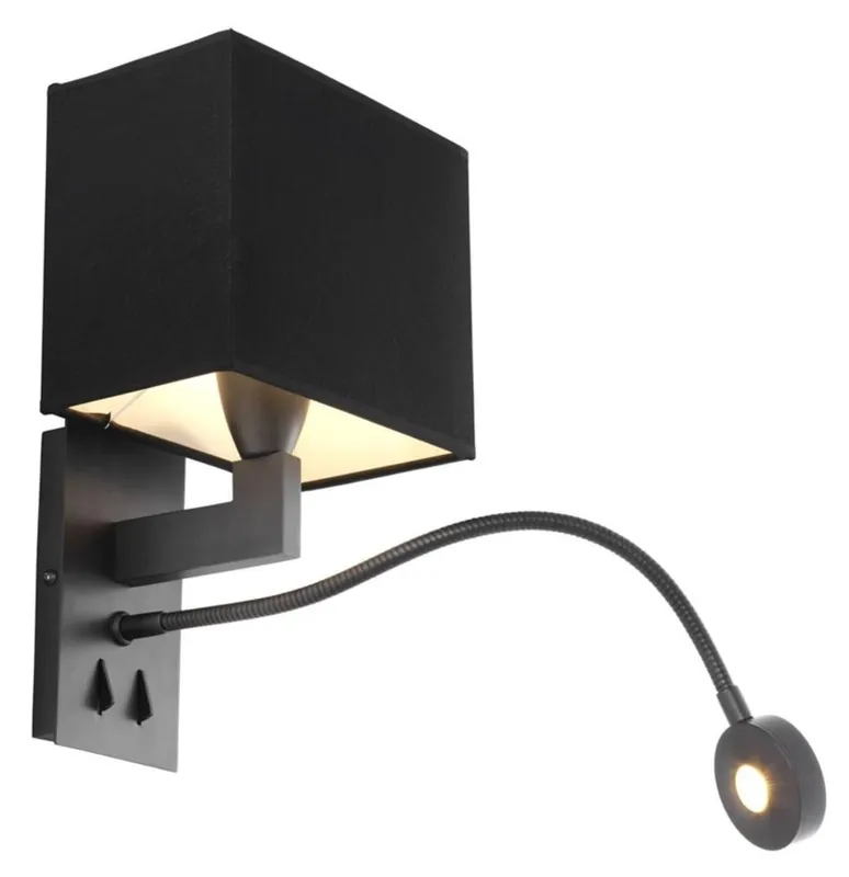 Top-Seller Casa Padrino Luxus Wandleuchte Bronze / Schwarz 19,5 x 17 x H. 32 cm - Hotel Wandlampe
