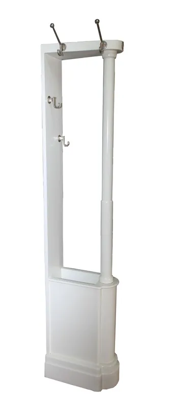 Casa Padrino Barock Garderoben Ständer Crème aus massiven Eichenholz mit Regenschirmfach - Höhe ca. 185 cm - Antik Look Finale Aktion