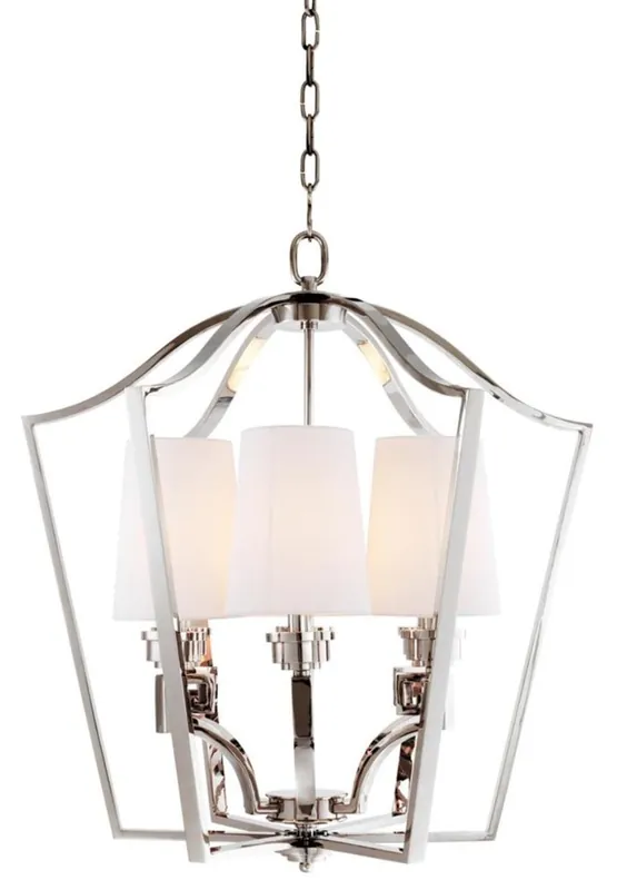 Casa Padrino Luxus Hängeleuchte Silber 77 x H. 82 cm - Hotel Restaurant Möbel Abverkauf