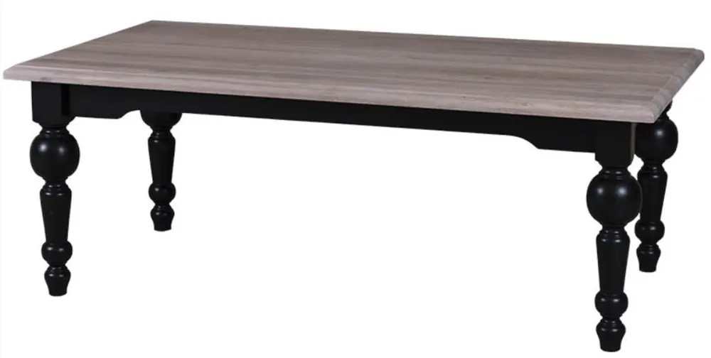 Super-Preis Casa Padrino Landhausstil Couchtisch mit Eichenholz Tischplatte 120 x 65 x H. 45 cm - Luxus Qualität