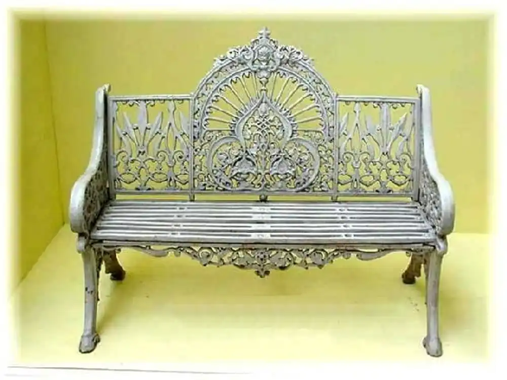 Casa Padrino 2er Gartenbank - Vintage Schmiedeeisen Bank Top-Seller