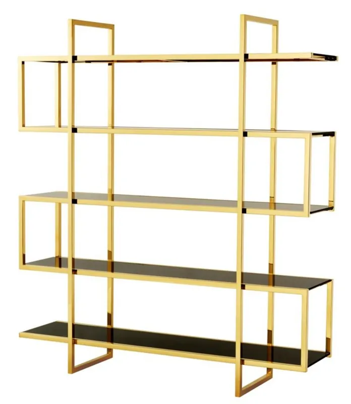 Günstig Casa Padrino Luxus Regalschrank Gold 160 x 42 x H. 180 cm - Designer Hotel Möbel