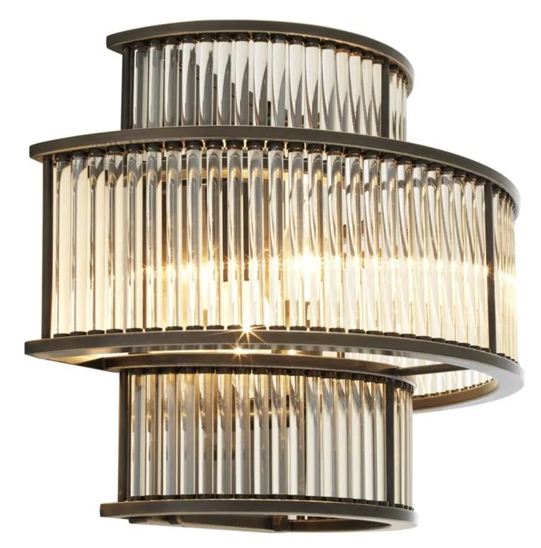 Finale Aktion Casa Padrino Hotel Restaurant Wandlampe Bronze 35 x 19 x H. 28 cm - Wohnzimmer Wandleuchte