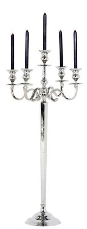 Garantierte Lieferung Casa Padrino Luxus Kerzenhalter 5-armig Durchmesser 55 x H. 120 cm - Hotel Accessoires