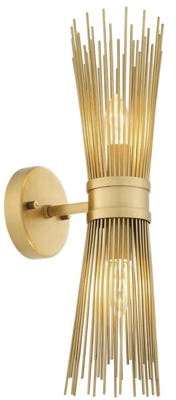Neue Kollektion Casa Padrino Designer Wandleuchte Antik Messing 12 x 19 x H. 47 cm - Designer Lampe - Luxus Qualität