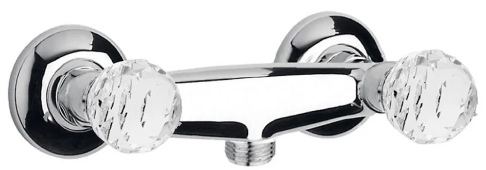 Meistverkauft Casa Padrino Luxus Aufputz- Brausebatterie mit Swarovski Kristallglas Silber 20 x 14 x H. 7 cm - Badewannen Armatur - Erstklassische Qualität - Made in Italy